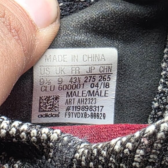 Adidas PureBoost Go Mens Size 9.5 Carbon Black Athletic Shoes Running Walking AH - Picture 6 of 16